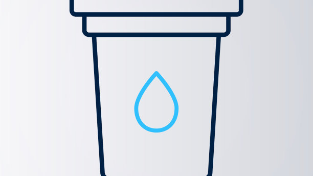 线水过滤器滤芯图标孤立在白色上图片下载