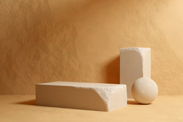 米色砂岩平台模型图片下载