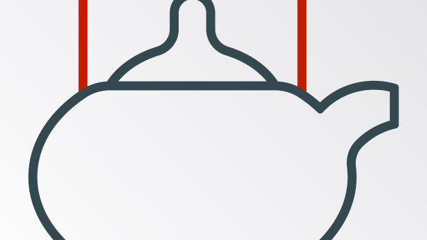 行传统茶道icon孤立于上图片下载