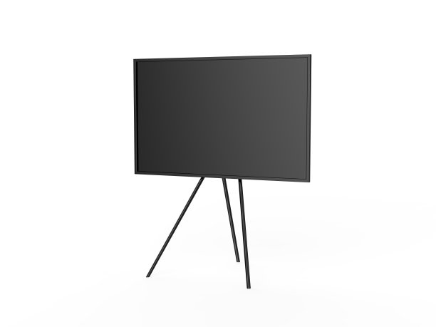 液晶触摸屏显示互动亭数字标牌高清屏，3d渲染插画。图片下载