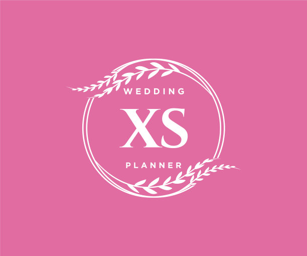 Xs的首字母，婚礼的字母组合标志图片下载