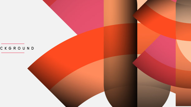 时尚的形状，颜色，最小的设计组成图片下载