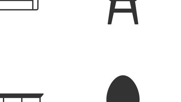 设有扶手椅、沙发、电视、台座和椅子图标图片下载