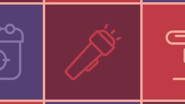 设置线路道路交通标志手电筒和目标图片下载