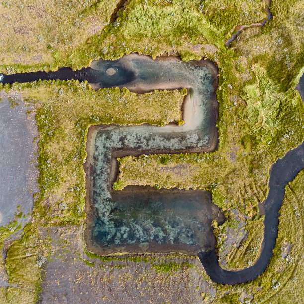 在冰岛南海岸形成的第2条人造河流-原始照片图片下载