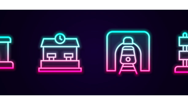 设置线路铁路隧道车站列车在铁路图片下载