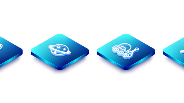 设置等距线火箭飞船行星土星图片下载