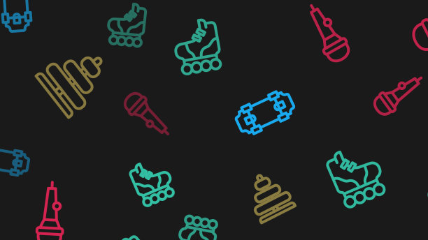 设置线滑板轮滑金字塔玩具和图片下载