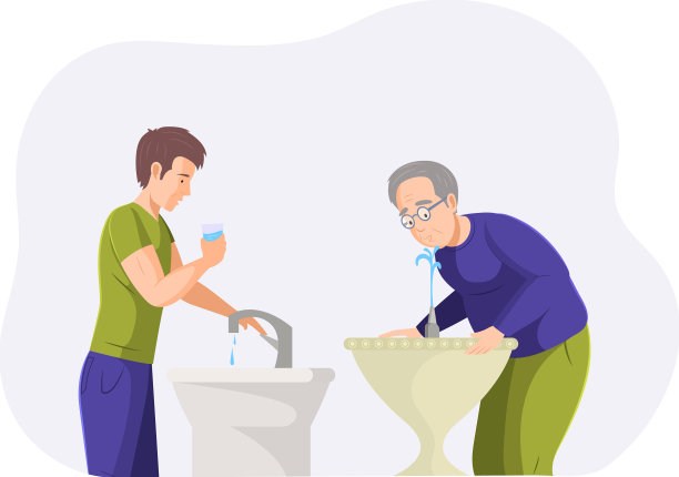 老年人饮水设不同年龄图片下载