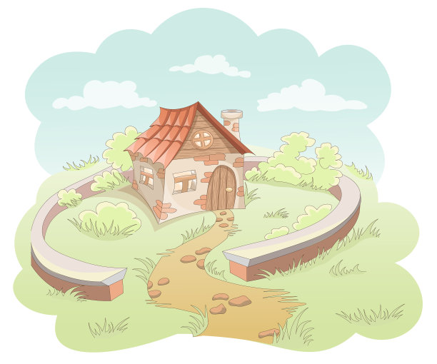 卡通童话屋图片下载