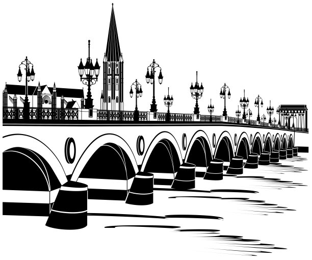 波尔多的皮埃尔桥图片下载