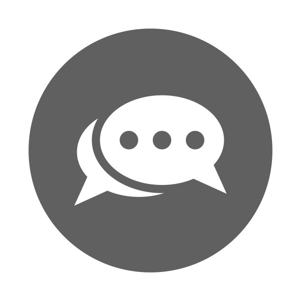 气泡聊天反馈灰色矢量图标图片下载