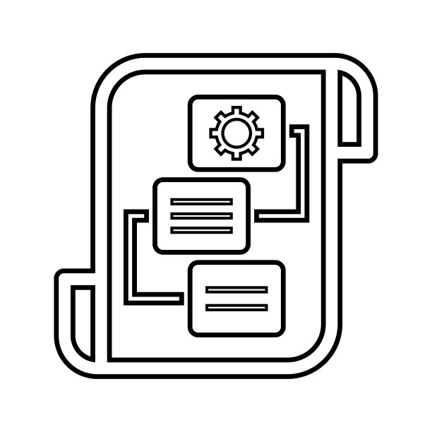 业务、规划大纲图标。艺术线条矢量。图片下载