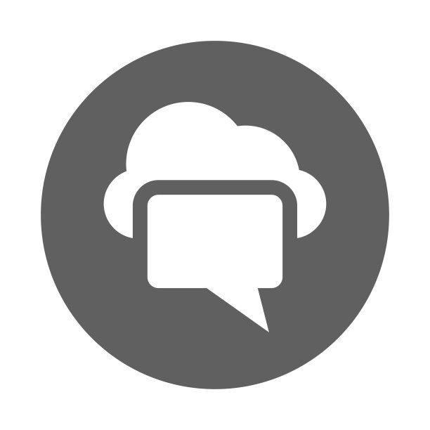 云，消息图标来了。灰色的矢量图形。图片下载