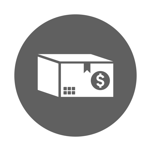 商业，包裹，盒子，包裹图标。灰色的矢量图形。图片下载