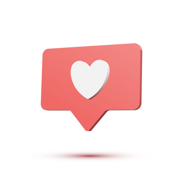 社交媒体喜欢评论3d卡通图片下载