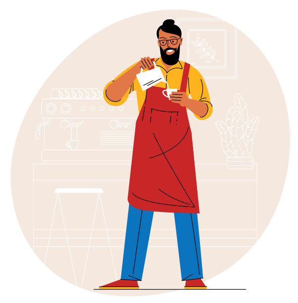 咖啡师——小企业图片下载