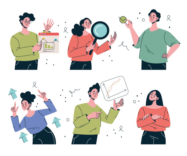 商务人士擅长团队合作。商业项目管理团队抽象概念矢量图形设计说明图片下载