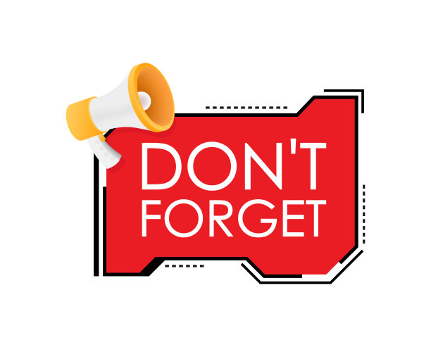 手持扩音器，别忘了矢量插图。图片下载