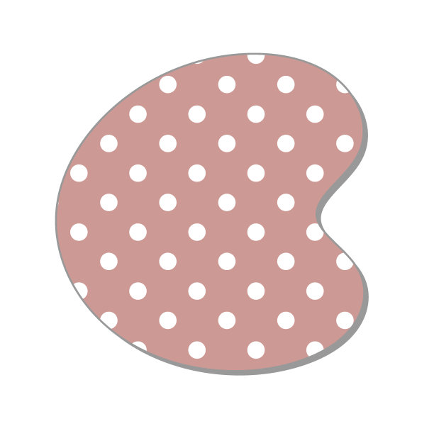 圆点的信。粉彩圆点字体。手绘信件设计的剪贴簿，相册，工艺品和回学校项目。图片下载