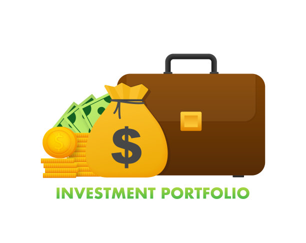 投资者的投资组合。商业文件画廊与金钱投资和成功图片下载
