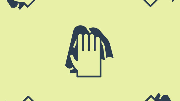 蓝色清洁服务图标隔离无缝图片下载