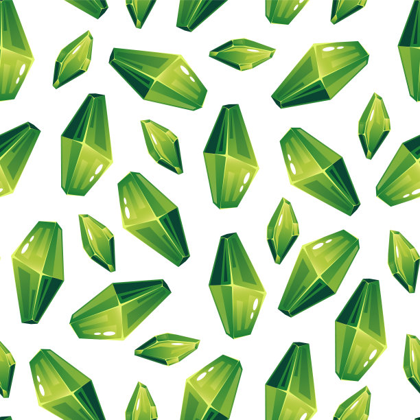 水晶矿物神奇童话钻石石无缝图案背景概念。矢量孤立图形设计插图图片下载