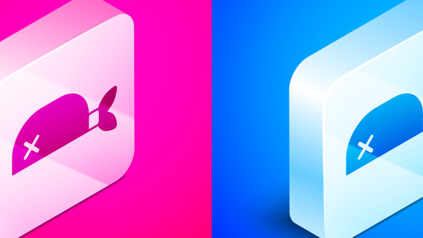 等距海盗大手帕为头部图标孤立上图片下载