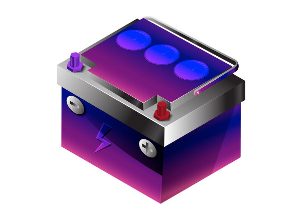 坦克电池的白底插图图片下载