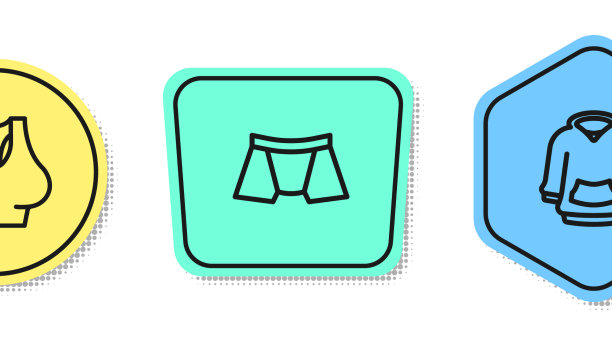 设置线汗衫，男士内裤和卫衣图片下载