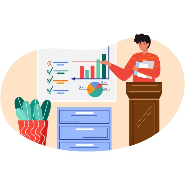 工人在论坛上展示创业计划图片下载