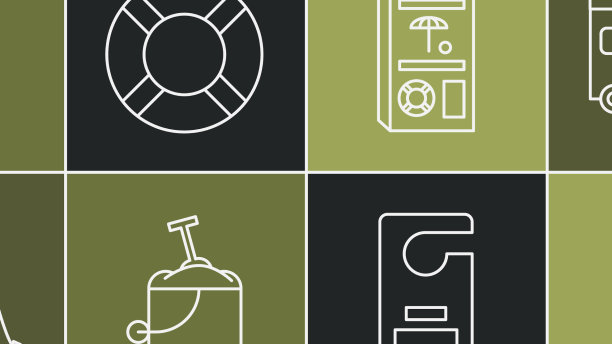 设置线马提尼玻璃风筝房车露营拖车图片下载