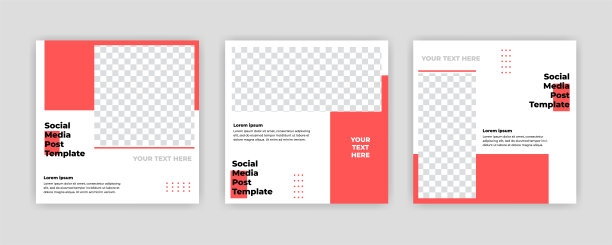 独特的现代编辑社交媒体旗帜模板。任何人都可以在社交媒体上使用这个简单的设计推广网页横幅。现代优雅的销售和折扣促销-矢量。图片下载