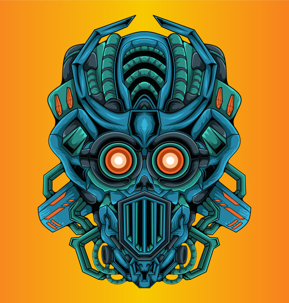 机器人头部现代人形设计图片下载