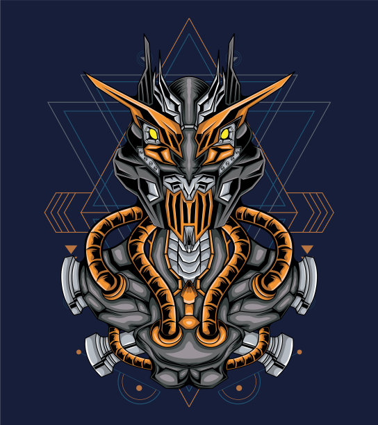 机器人吉祥物标志图片下载