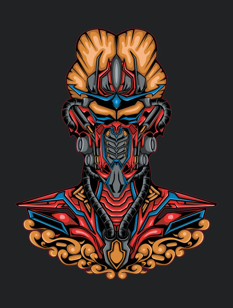 机器人图形艺术作品图片下载