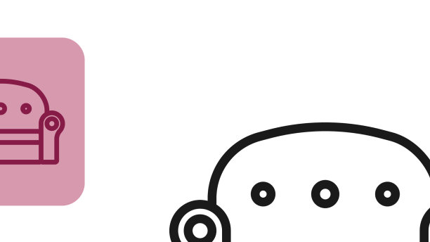 黑线沙发图标孤立在白色背景图片下载