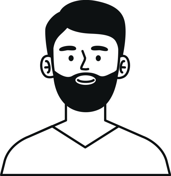 男人有胡子的字符图片下载