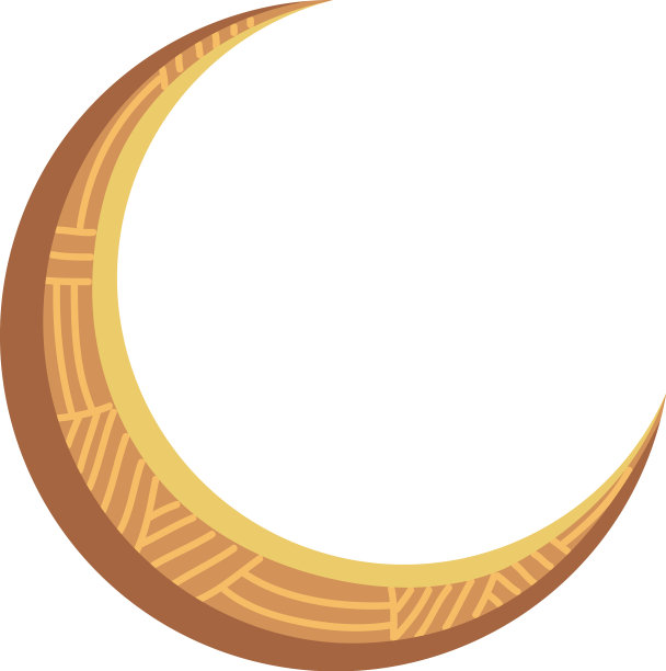 金新月装饰图片下载