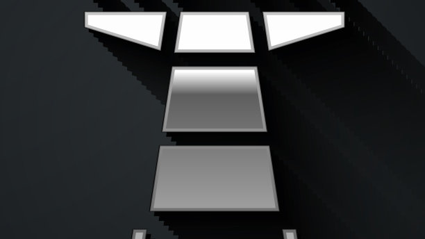 银色的电塔用来支撑头顶图片下载