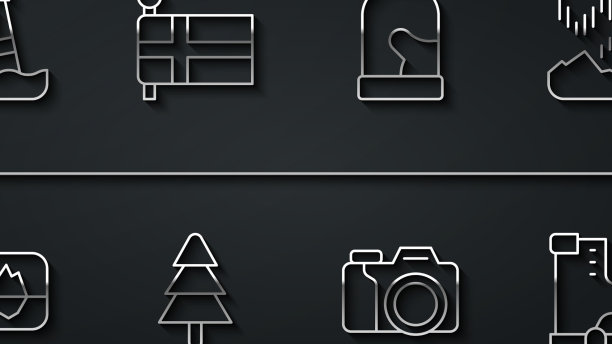 在冰岛北部设立航线灯塔票图片下载