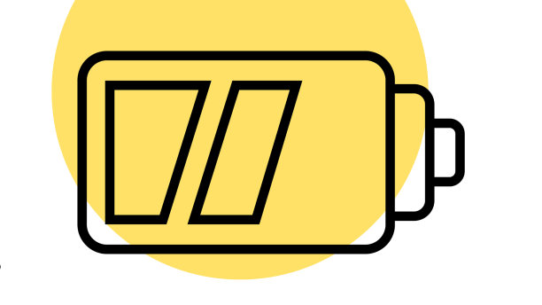 相机图标的黑线电池隔离图片下载