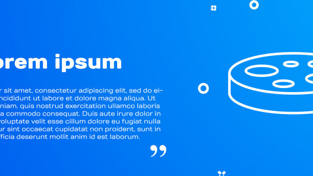 白线培养皿与细菌图标分离图片下载