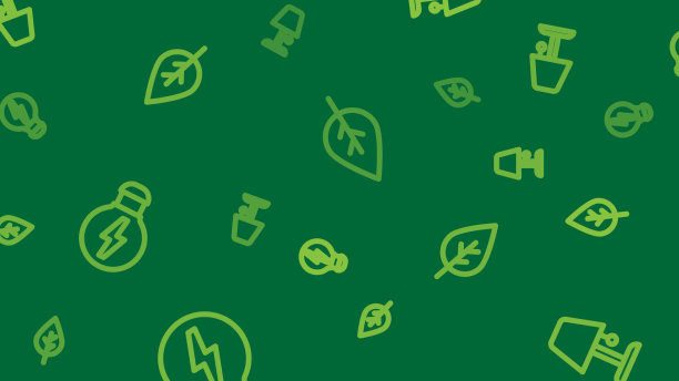 集线叶生态符号创意灯的灯光理念图片下载