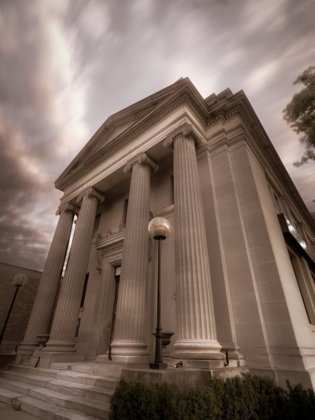 废弃的商业银行大楼-沃克维尔区图片下载