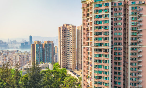 香港住宅大厦观景图片下载