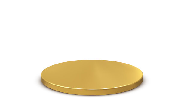 3d黄金舞台领奖台与影子轮冠军图片下载