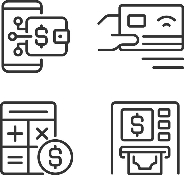 现金流活动像素完美线性图标图片下载