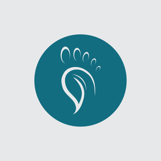 脚部护理标志设计理念标志性的脚部标志图片下载