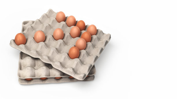 蛋棕箭在纸箱的剪切路径图片下载